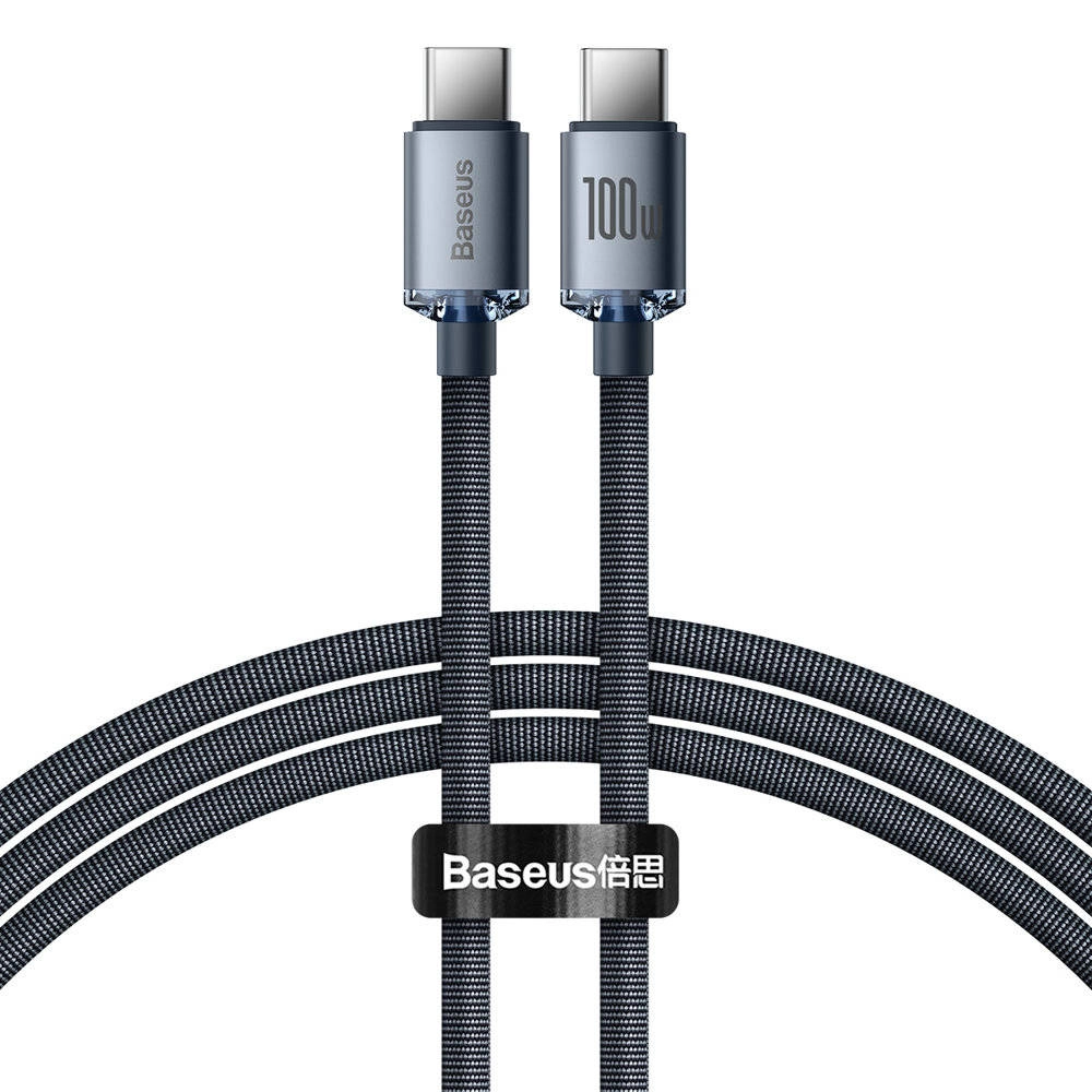 CABO USB-C (M) P/ USB-C (M) 1.2M 100W BASEUS PRETO