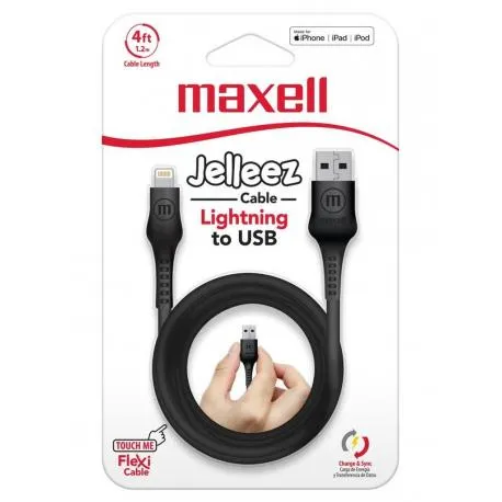 CABO MAXELL LIGHTNING METAL 4FT 348207 BLK