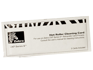 ZEBRA ZXP RE-TRANSFER SERIES TRANSFER ROLLER CLEANING CARDS x 12