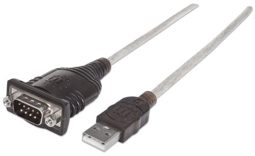 ADAPT USB-A 2.0 (M) TO SERIE DB9/FTDI FT232RL (M) MANHATTAN