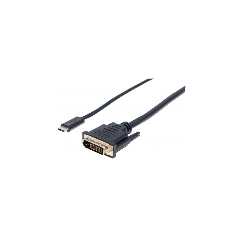 CABO USB-C 2MT (M) TO DVI-D/I (M) 1080P MANHATTAN