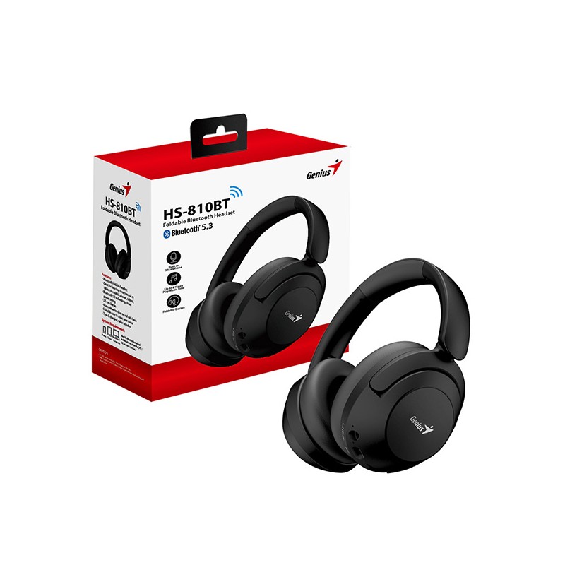 HS GENIUS HS-810BT BT 5.3 C/MIC TYPE-C PRETO