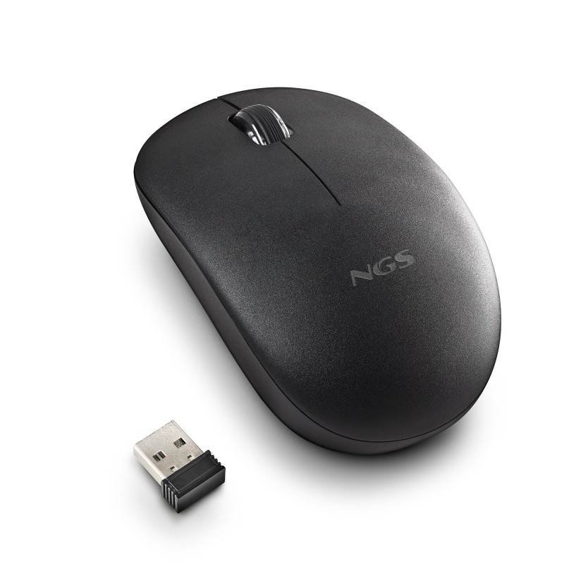 MOUSE NGS FOG SILENT WIRELESS 2.4GHZ PRETO