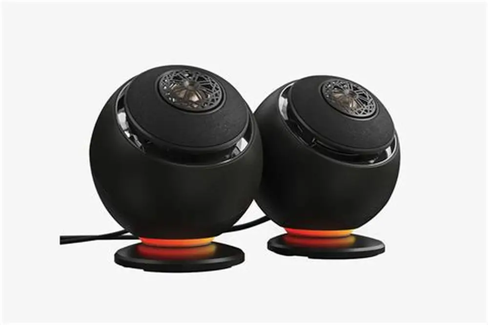 COLUNA CREATIVE 2.0 PEBBLE NOVA USB-C RGB PRETO