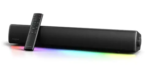 BARRA SOM CREATIVE GS5 BT/USB-C/3.5MM RGB PRETO