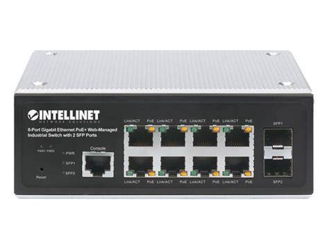 SWITCH 8 INTELLINET ETHERNET POE WEB  2XSFP PORTAS