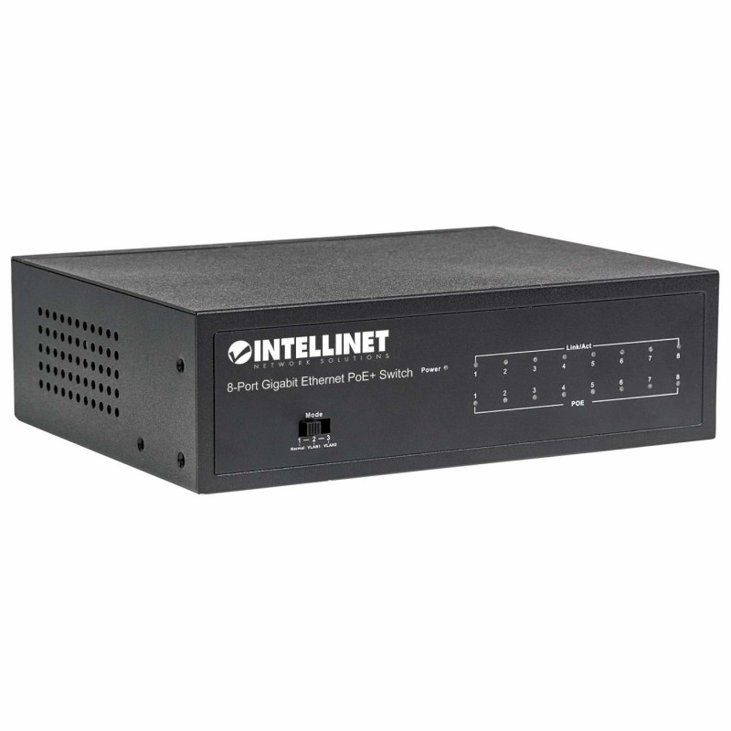SWITCH 8 Intellinet 10/100 Gigabit Ethernet PoE+Switch