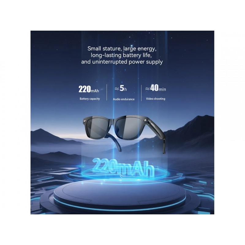 SMARTGLASSES BLACKVIEW BV100 OCULOS DE SOL COM CAMERA CHAMADAS E TRADUÇÃO