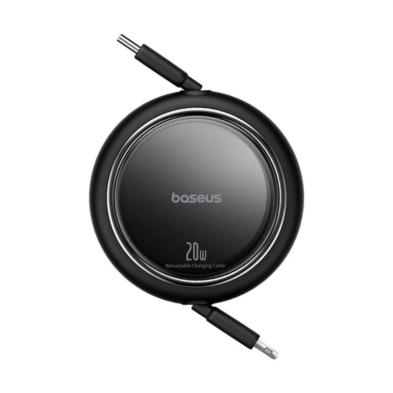 CABO USB-C (M) P/ LIGHTNING (M) 1M 20W RETRATIL BASEUS PRETO