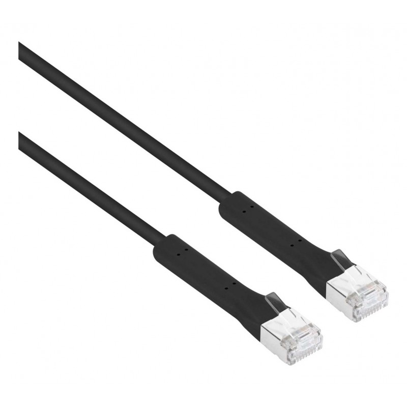 CABO REDE CAT6A F/FTP 0.5M SLIM 32 AWG INTELL PRETO