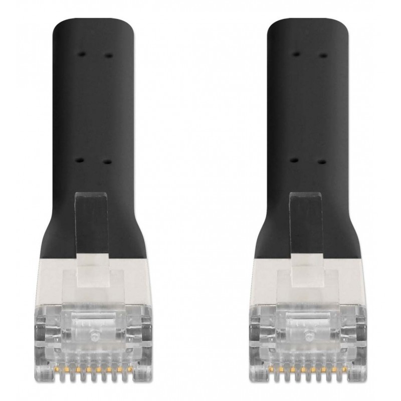 CABO REDE CAT6A F/FTP 0.5M SLIM 32 AWG INTELL PRETO