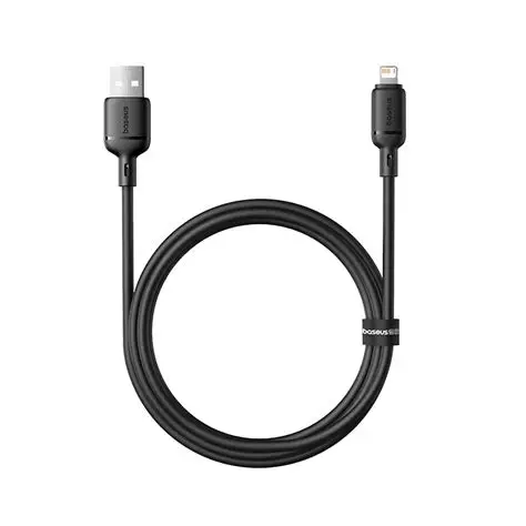 CABO BASEUS SILKY FC CABLE USB-A TO IP 2.4A 1M BLACK