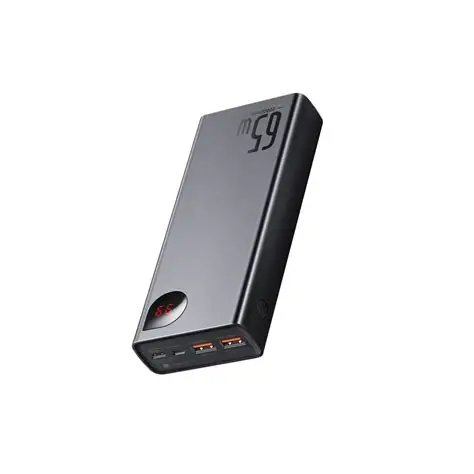 POWERBANK BASEUS, 20000MAH 65W, ADAMAN METAL, BLACK