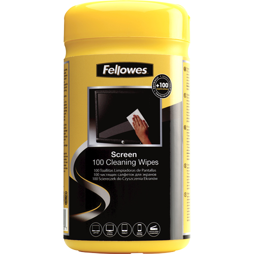 FE SCREEN CLEANING WIPES TUB FELLOWES