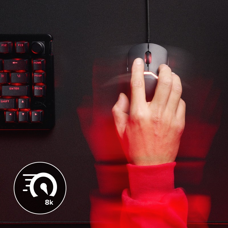 MOUSE HYPERX PULSEFIRE GAMING SAGA USB BLACK