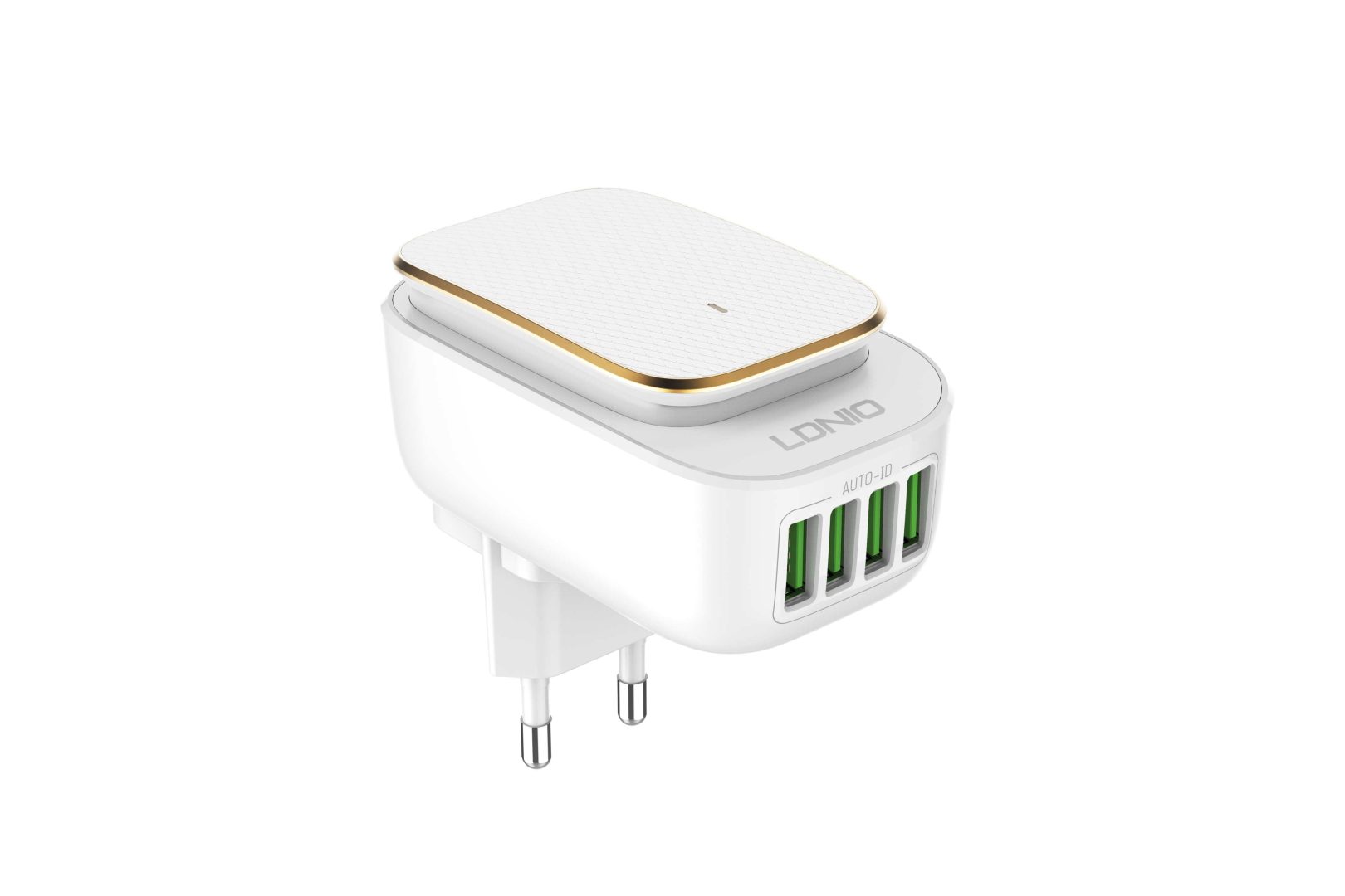 CARREGADOR LDNIO TOUCH LED 4USB LIGHTING