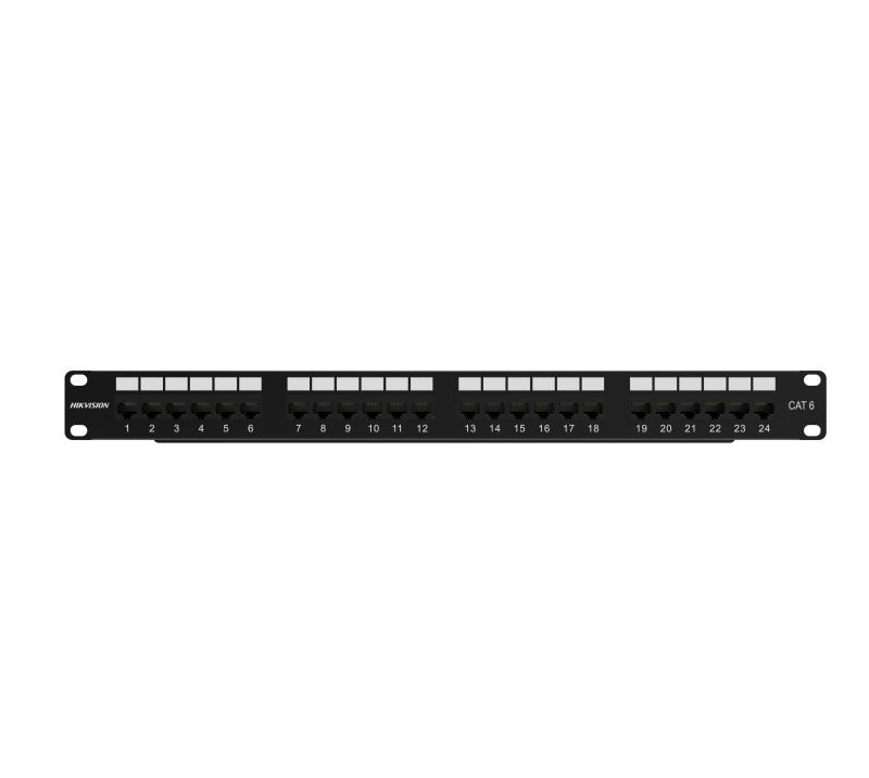 Cat6 Unsheilded 24-port Patch Panel, 1U