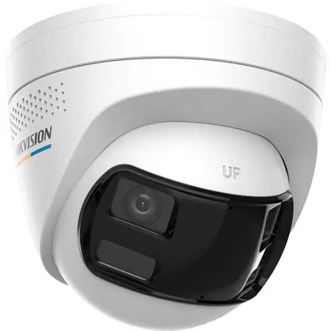 2.8Mm 6 Mp Dual Lens Stitched Wide Angle Colorvu With Smart Hybrid Light Fixed Turret Network Camera