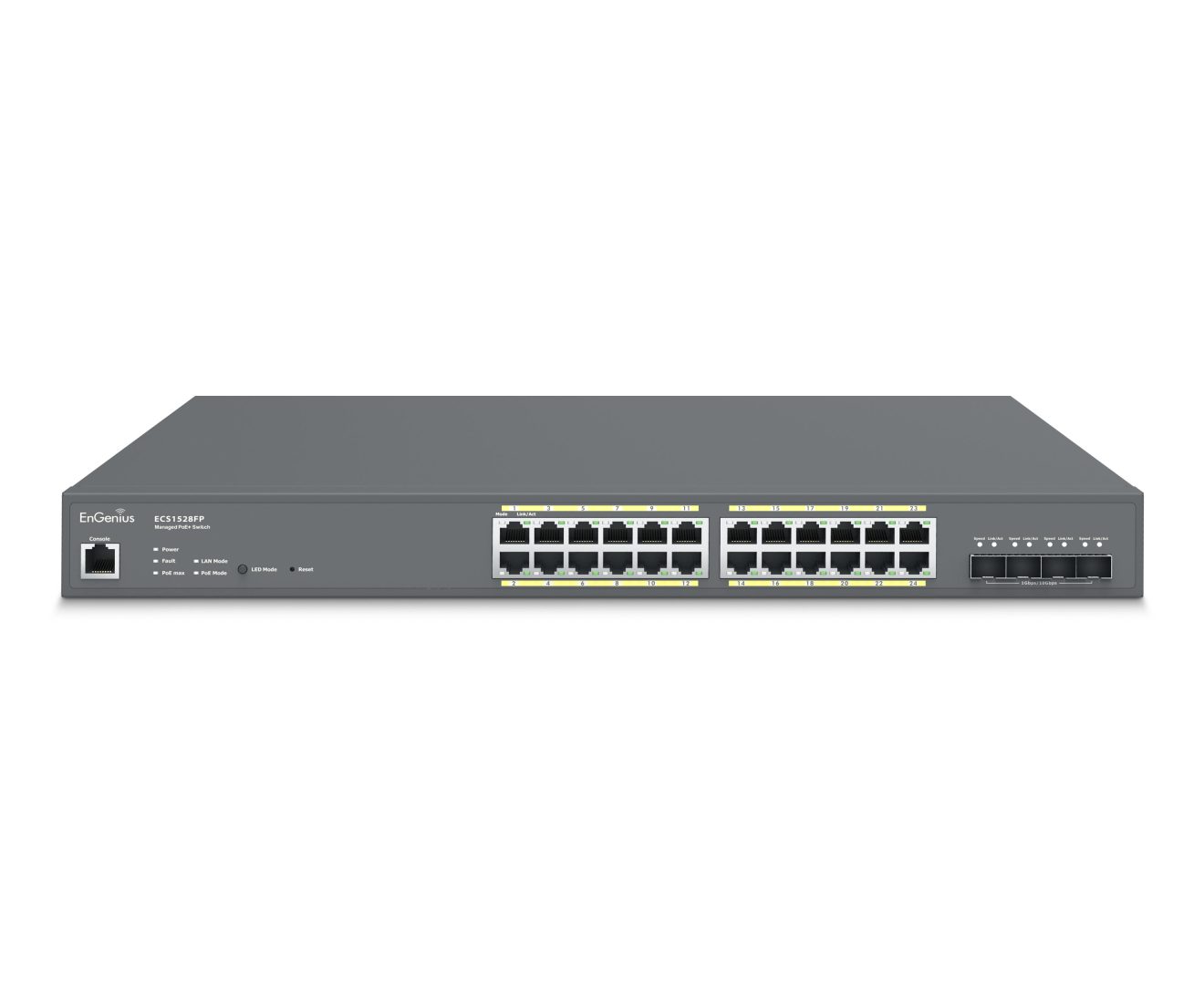 Cloud Managed 24 Port PoE+ Switch Gigabit 410W