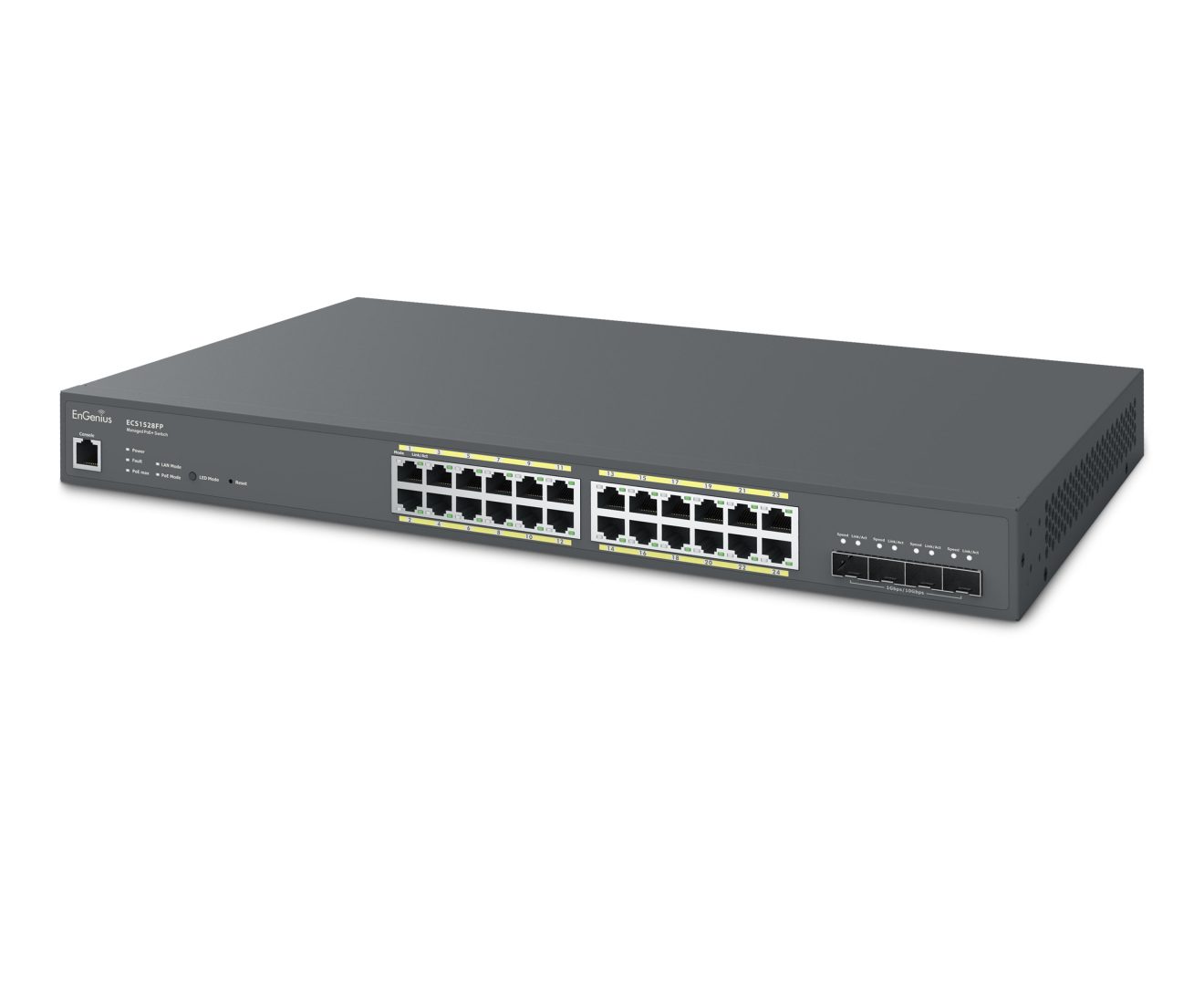 Cloud Managed 24 Port PoE+ Switch Gigabit 410W