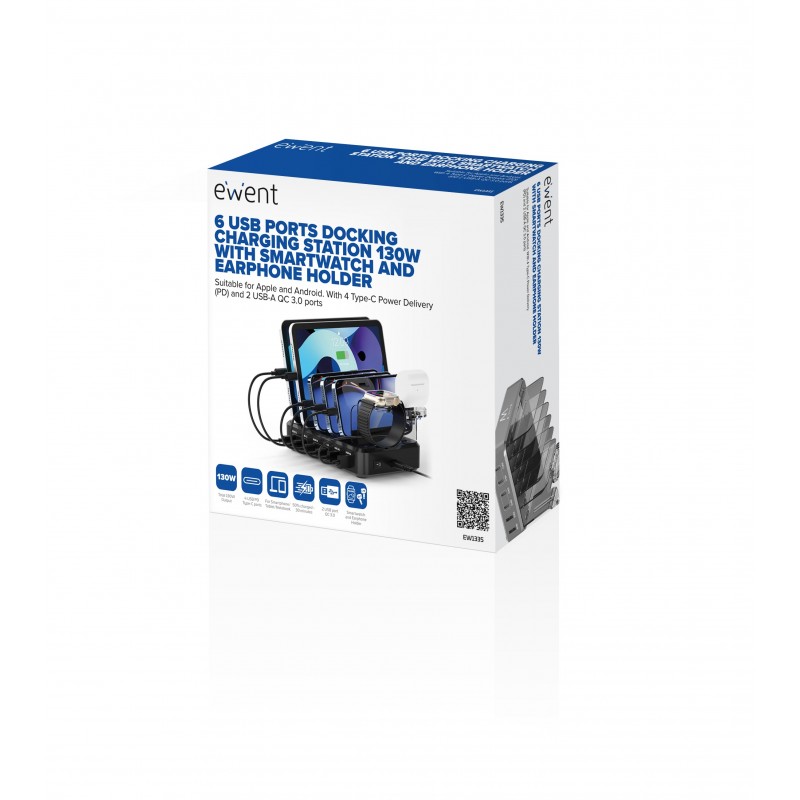 ESTAÇAO CARREGAMENTO EWENT 6XUSB/PORT/TABLET/SMARTPHONE