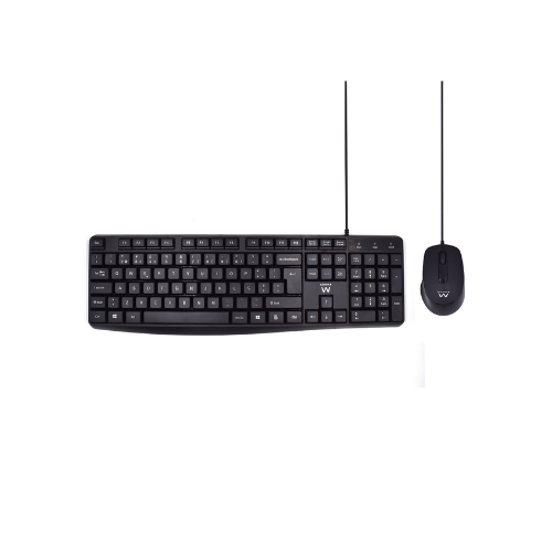 TECLADO+MOUSE EWENT SILENT C/FIO