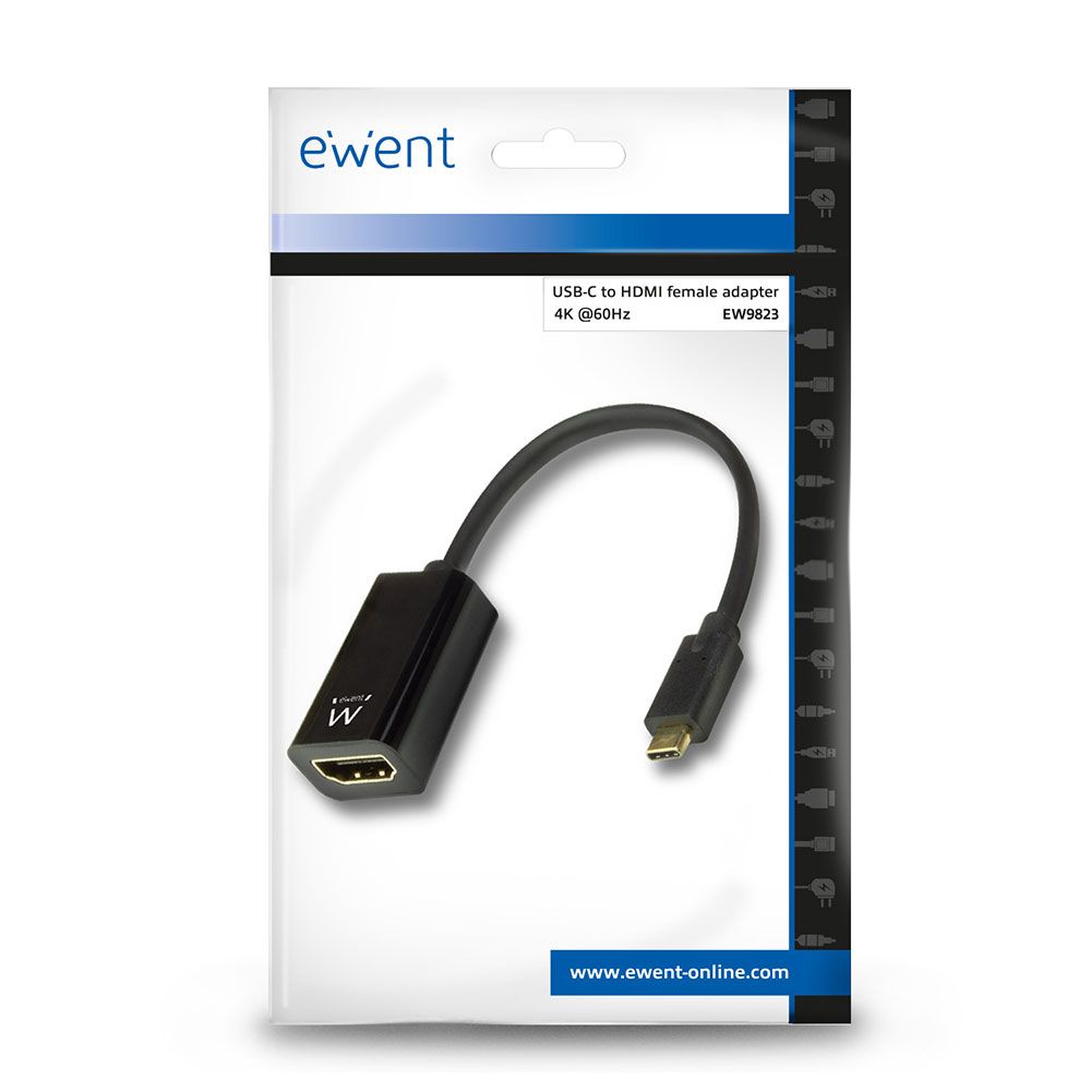 ADAPT CONVERSOR EWENT USB-C TO HDMI F 4K/60HZ