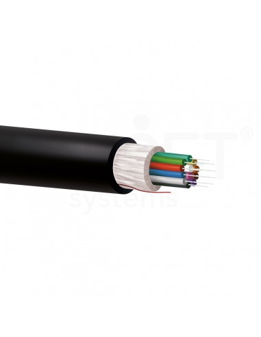 Cabo 4fo ajustada OM3-300 f.vidrio LSZH CPR B2ca white,s2,d0,a1 negro