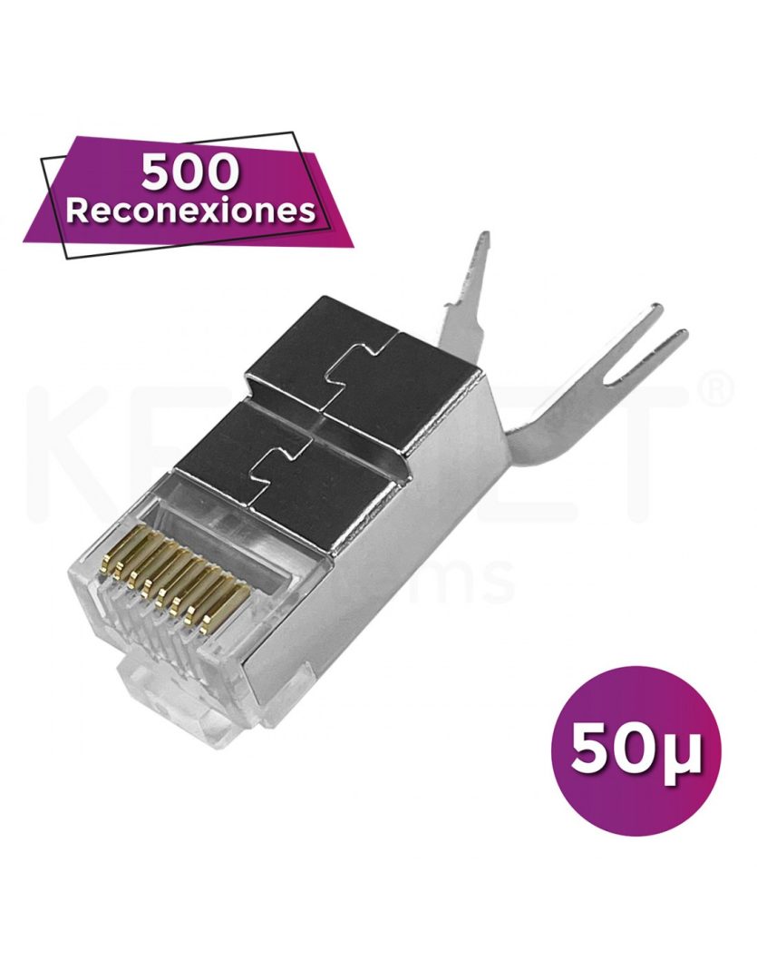 Conector Plug RJ45 Cat6/6A FTP 23AWG