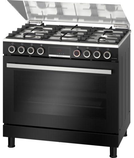 GD FOGAO BOSCH 90CM GAS SERIE 6 FORNO GAS BLACK