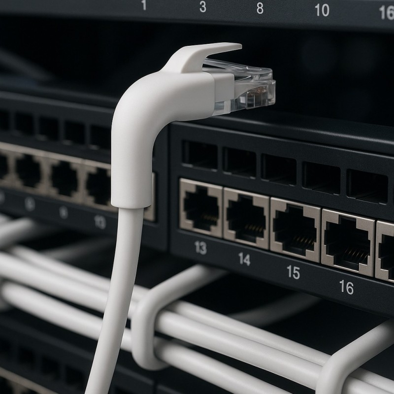 CABO REDE CAT6A U/UTP RJ45 EWENT AWG23/7 0.5M BRANCO