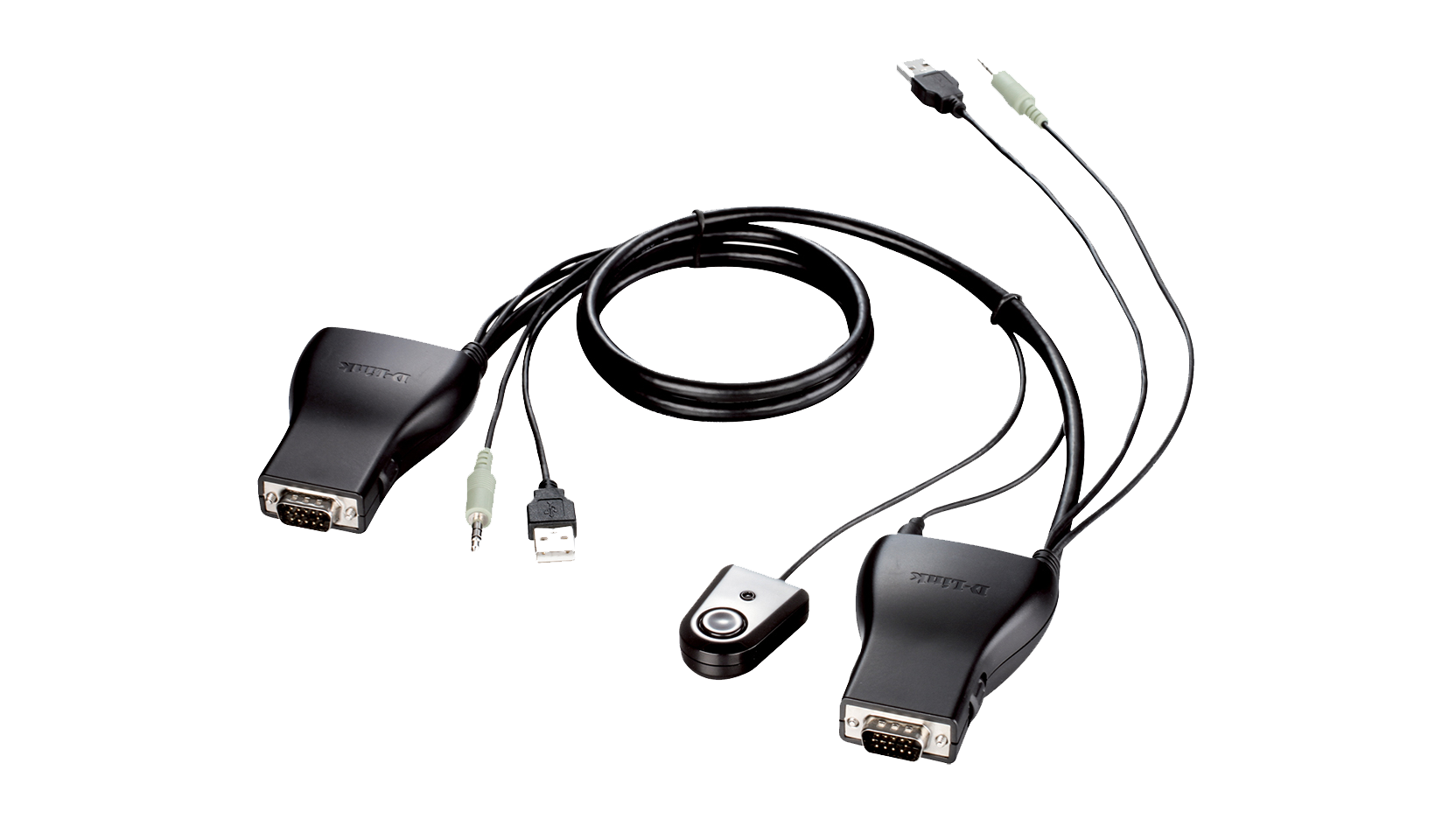 2-port USB-2.0 KVM Switch with Audio Support