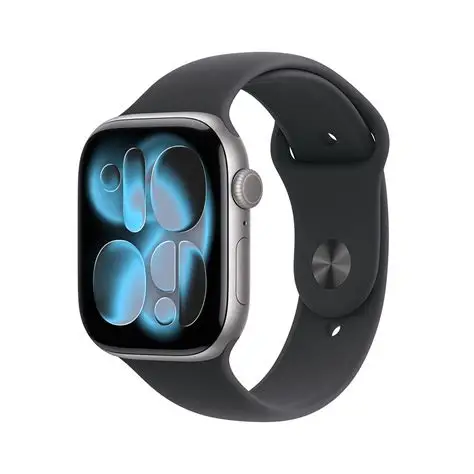SMARTWATCH APPLE SERIES 11 GPS 42MM ALUMÍNIO CINZENTO BRACELETE DESPORTO PRETO