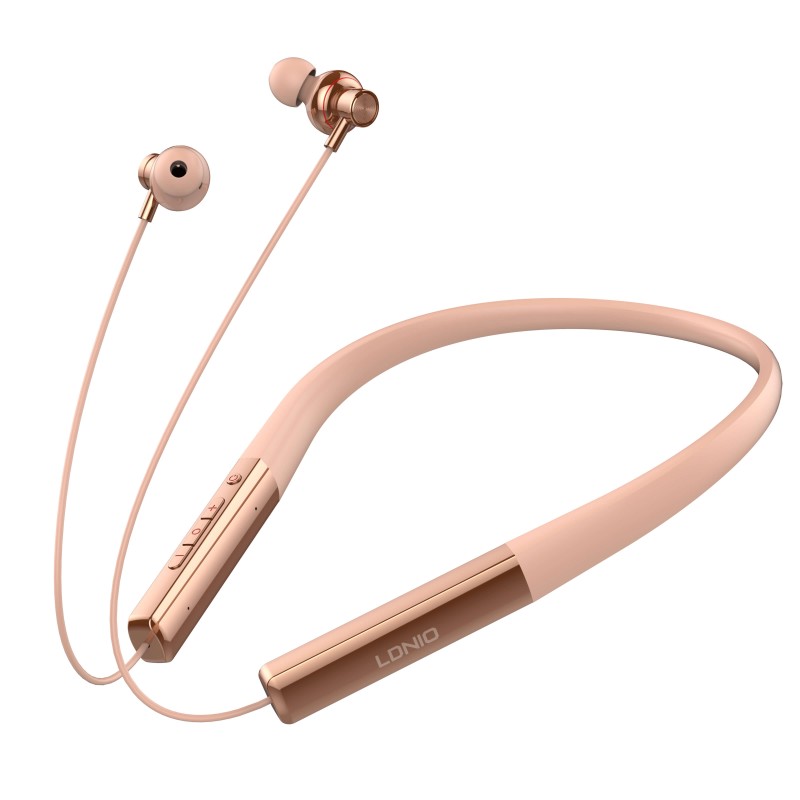 HS LDNIO NECKBAND N01 ROSA DOURADO
