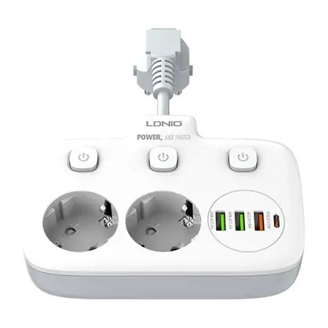 BLOCO TOM. LDNIO 2WAY. / 3XUSB / USB-C