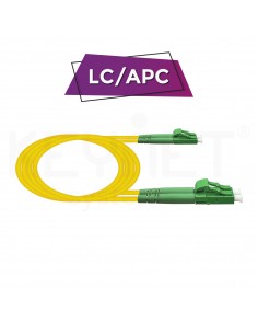 Patch Cord DX LC/APC-LC/APC SM A2 3mm LSZH-FR amarilla 5mt