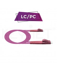 Patch Cord DX LC/UPC-LC/UPC MM 50/125 OM4 CUB 3mm LSZH VIOL 5mt