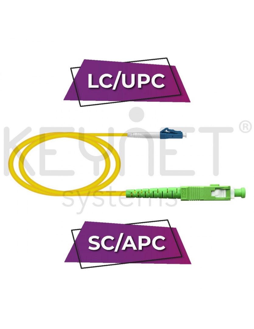 Patch Cord SX LC/UPC-SC/APC SM G657A2 cubierta 1,9mm LSZH-FR amarillo 2mt