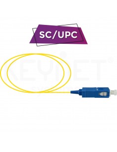 Pigtail SC/UPC semi-tight SM 9/125 LSZH-FR 0,9mm Amarillo 1,5mt
