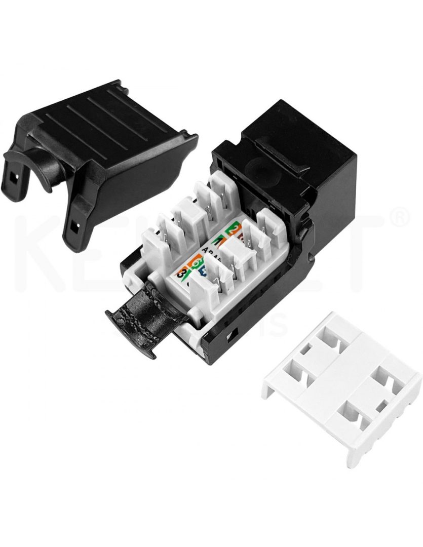 Keystone unitario Cat6 UTP 90º 50u