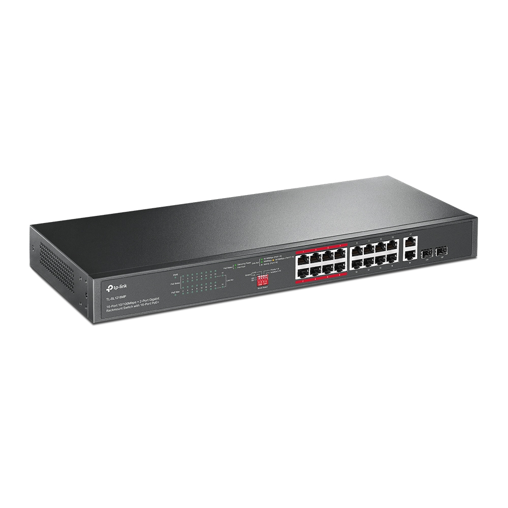 SWITCH 16 TP-LINK 10/100 POE+ 192W