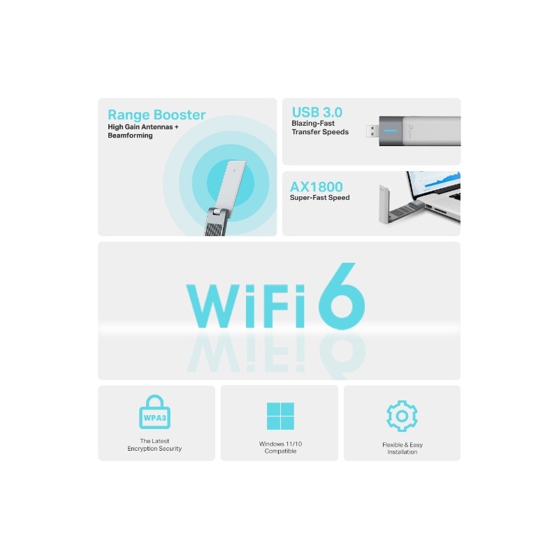 ADAPT WIRELESS HIGH GAIN TP-LINK AX1800