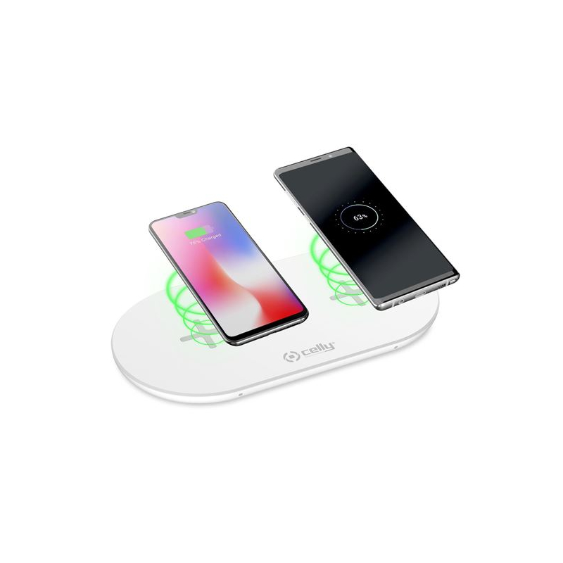 CARREGADOR DUPLO CELLY WIRELESS FAST CHARGER